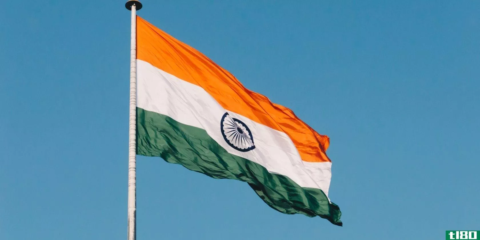 India flag flying