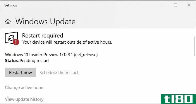Windows 10 Schedule Restart Time