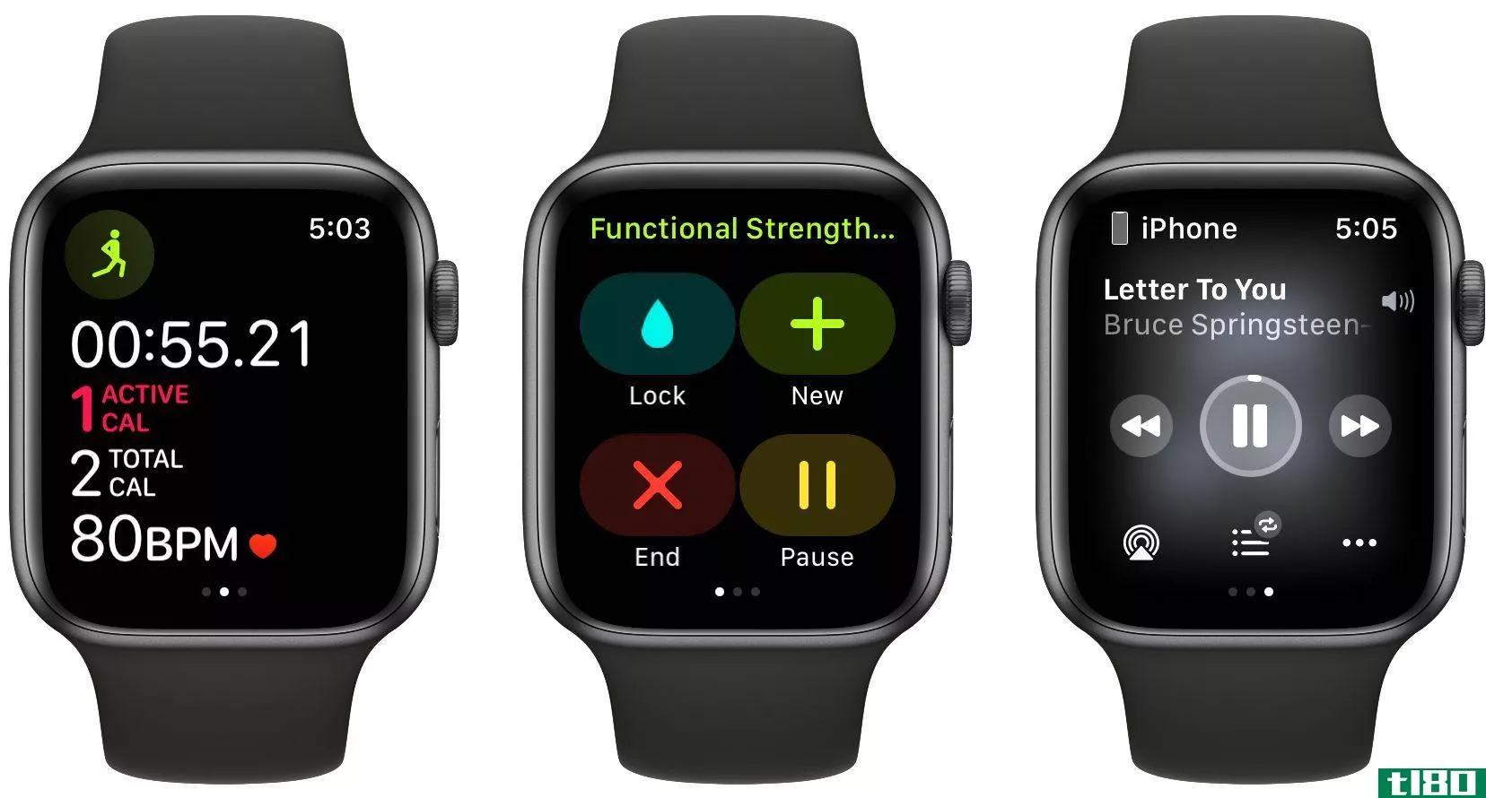 Apple Watch Workout Main Screens