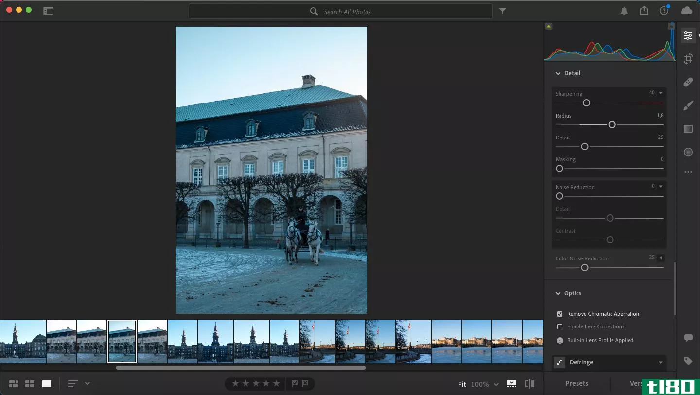 Lightroom Radius Slider