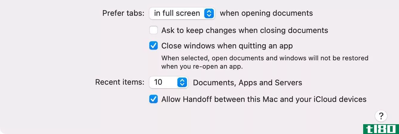 Allow Handoff option in System Preferences on Mac