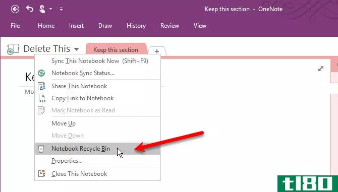 how to restore deleted onenote notebooks