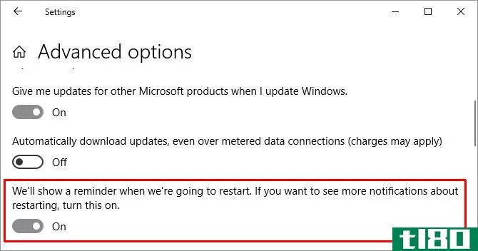 Windows 10 Windows Update Advanced Opti***