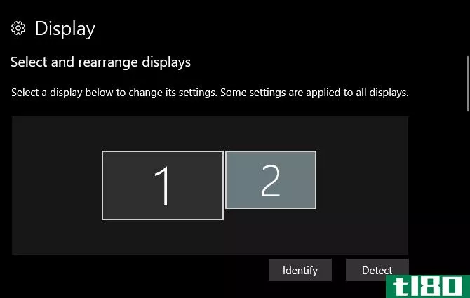 multiple displays windows 10 - display identify