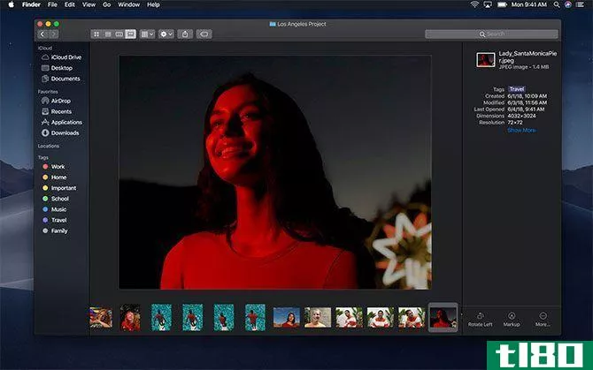 macOS 10.14 Mojave Gallery View