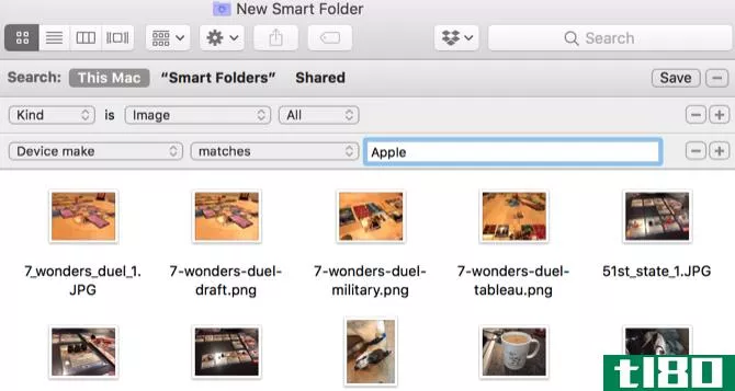Mac Smart Folder iPhone Photos