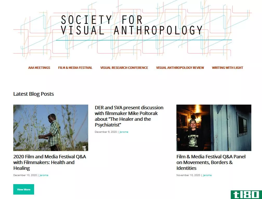 Society of Visual Anthropology Website Home Page