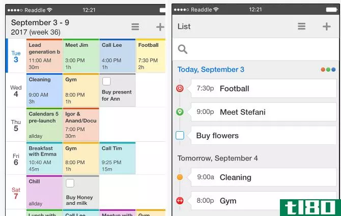 Calendars 5 iOS app
