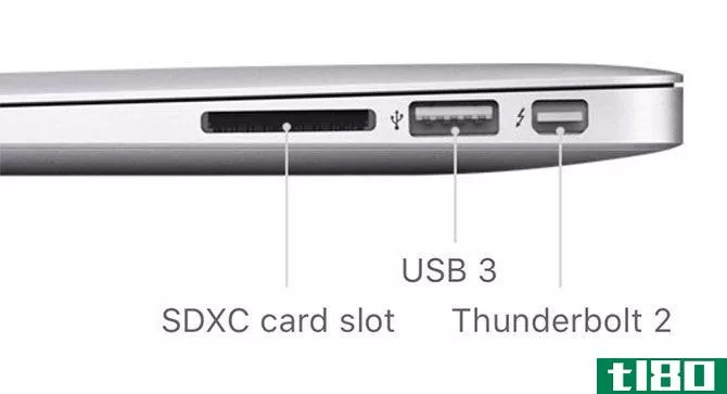 macbook ports - MacBook Air right side