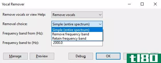 Remove vocals from music in Audacity