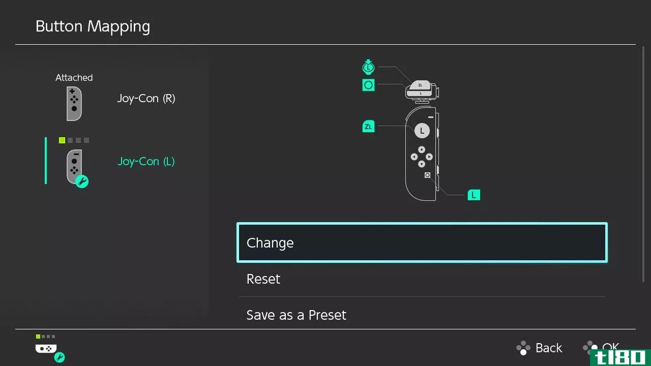 Remapped Nintendo Switch Joy-Con Controller