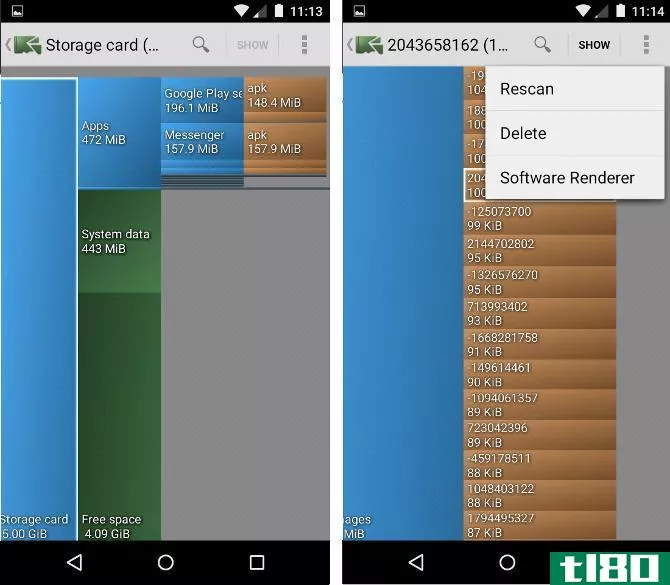 DiskUsage Android