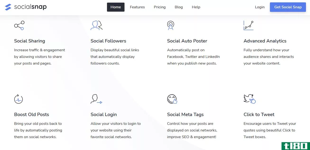 Social Snap WordPress Plugin Features