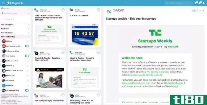 Supscrib is a free browser app to subscribe to various newsletters and read them outside of your inbox