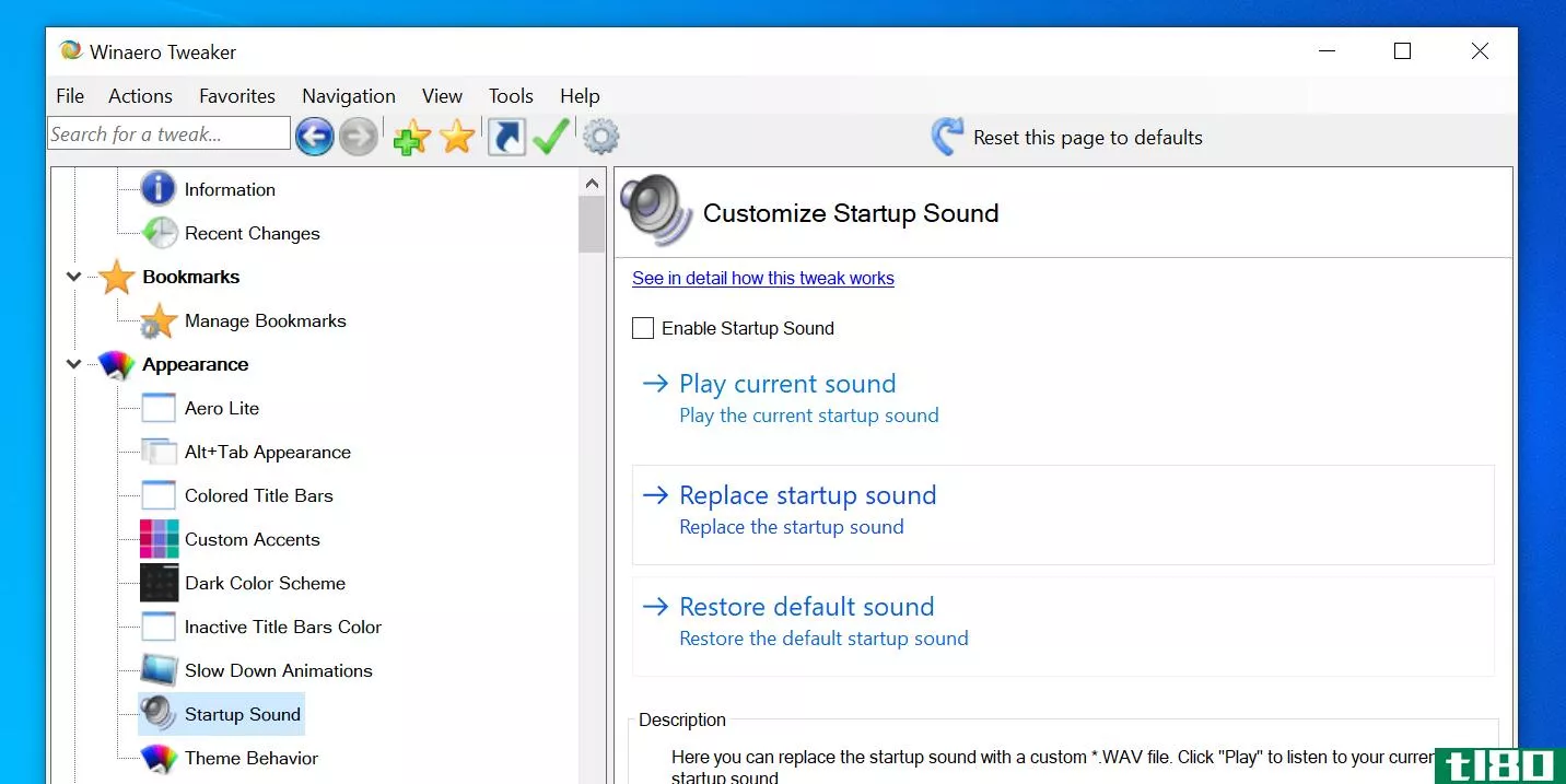 Use an app to change the default startup sound