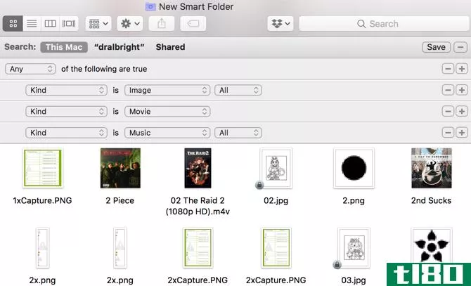 Mac Smart Folder Movie Files