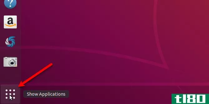 Click Show Application in Ubuntu