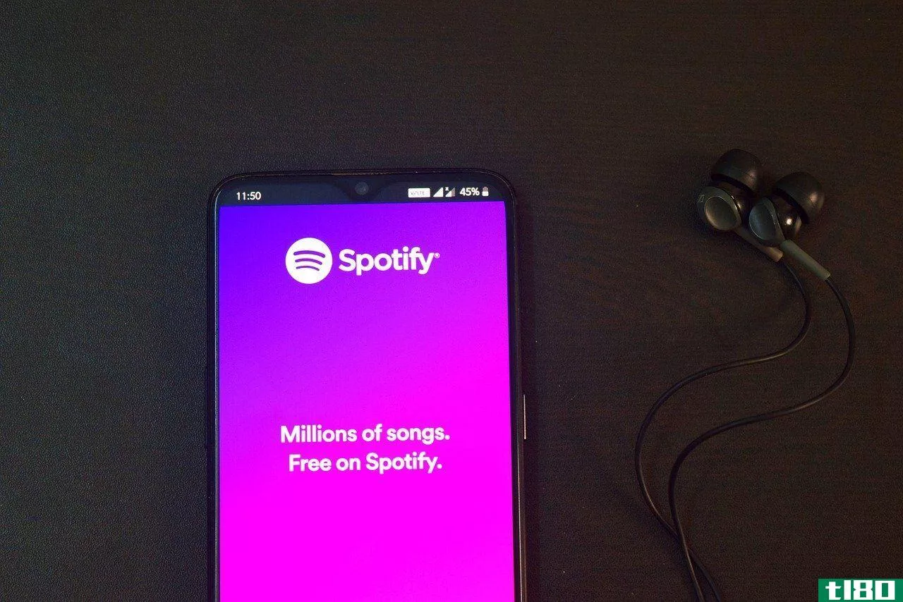 Spotify app open on a **artphone
