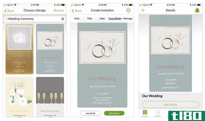create your own wedding invitati*** with evite for mobile 