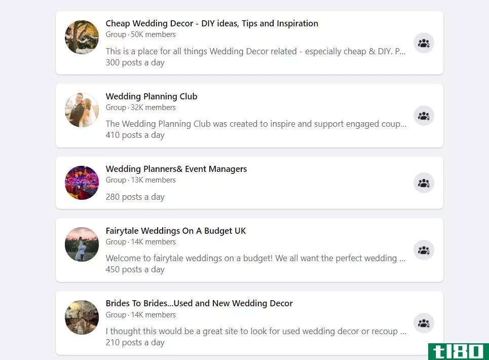 facebook wedding