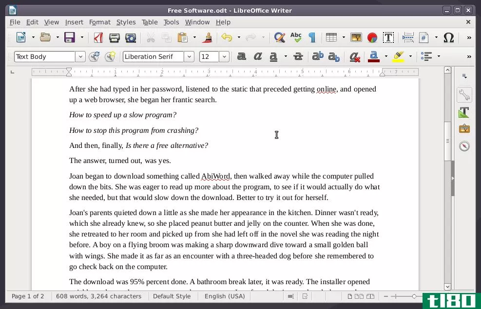 LibreOffice on Devuan