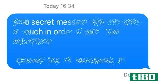 iMessage Invisible Ink