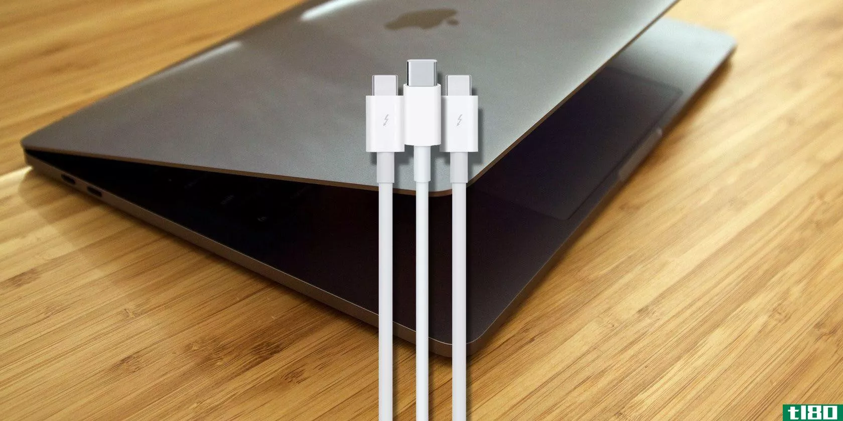 在macbook上使用usb-c和thunderbolt电缆和端口