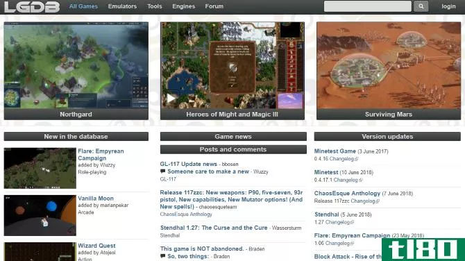 Find games on the Linux Gaming Database