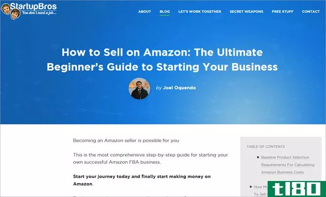 How to Sell on Amazon - StartupBros