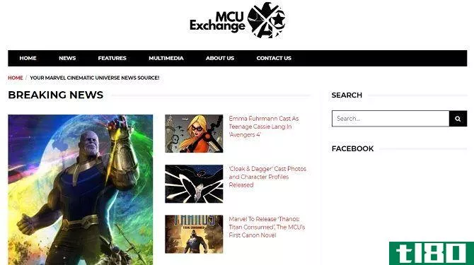 Comic Book Sites -- MCU Exchange