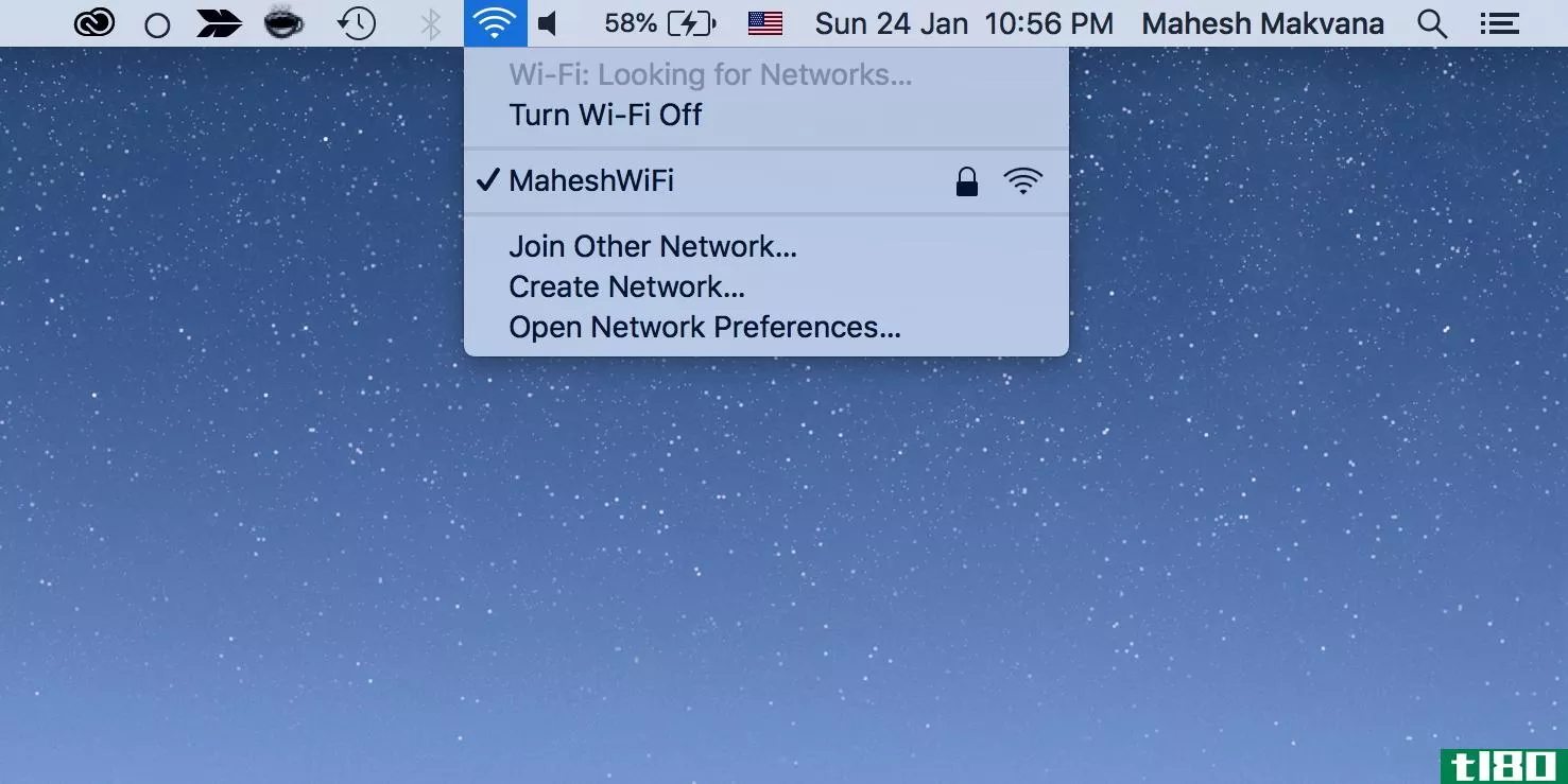 Check Wi-Fi network on a Mac