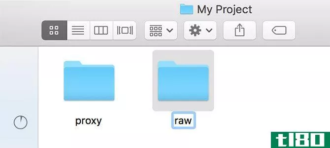 Renaming Proxy and Raw folders in macOS
