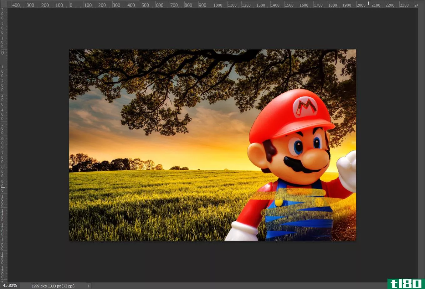 Using a layer mask in Photoshop