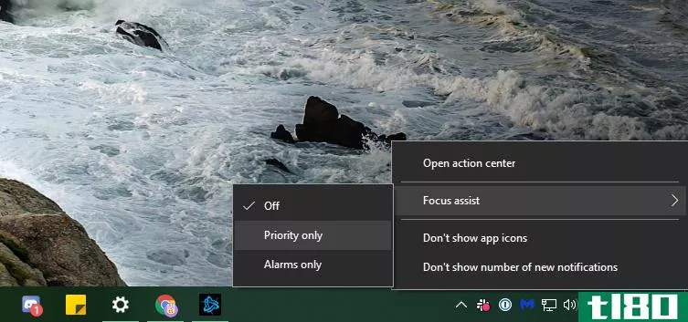 Windows 10 Toggle Focus Assist