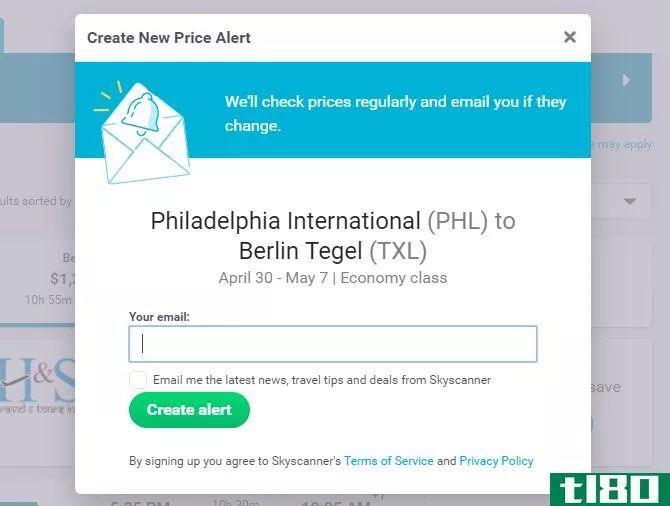 Price Alerts for Upcoming Trips