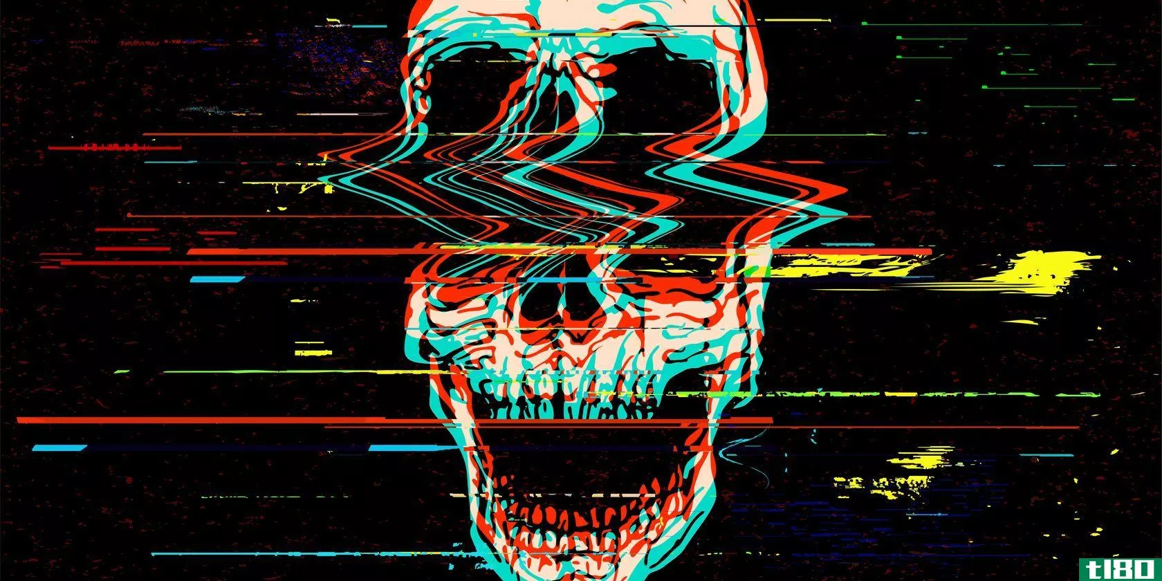 A digital skull