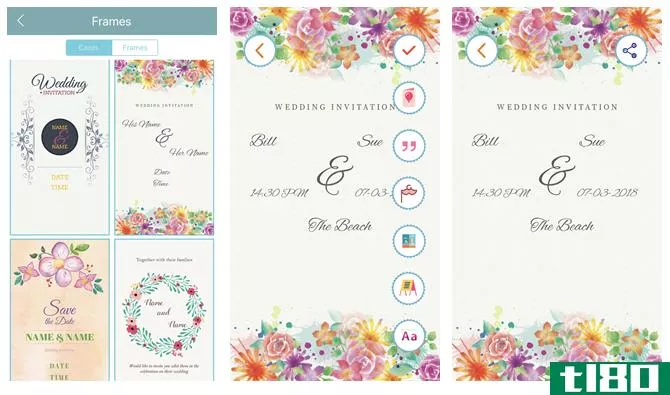 create your own wedding invitati*** with wedding invitati*** cards Cruise Infotech maker mobile app
