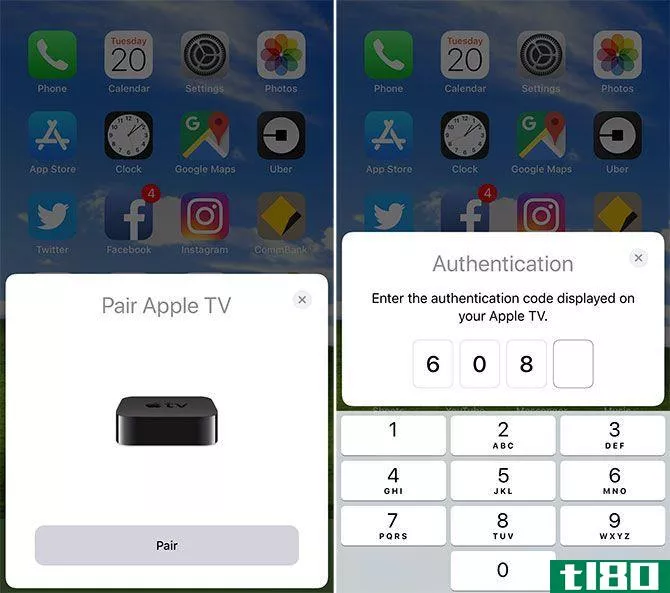 Pairing iPhone with Apple TV - Remote Control Apple TV With iPhone