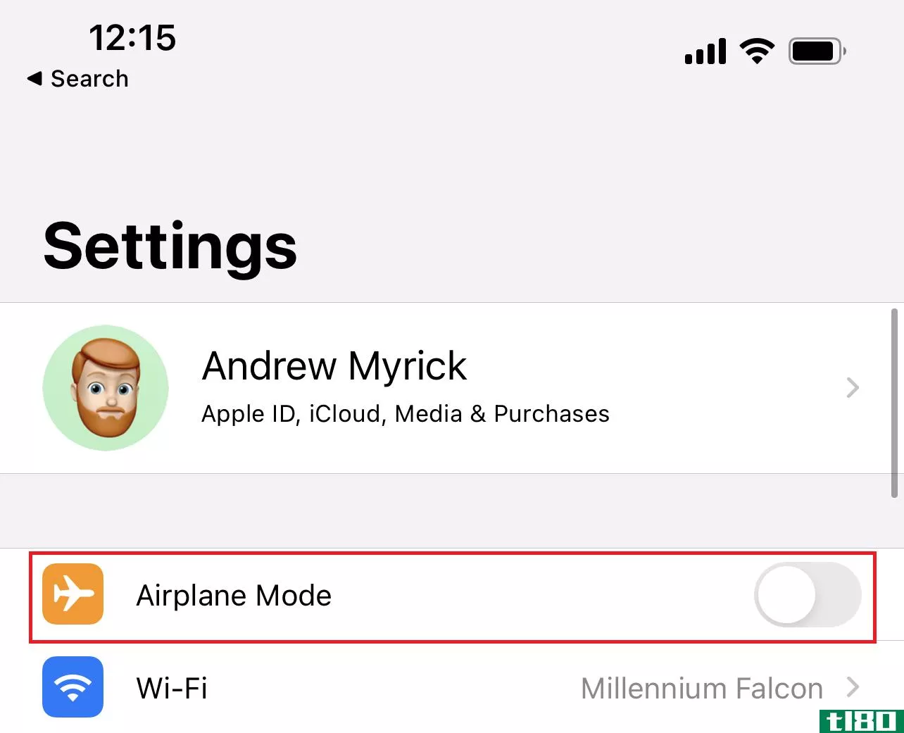 Airplane-Mode-in-Settings