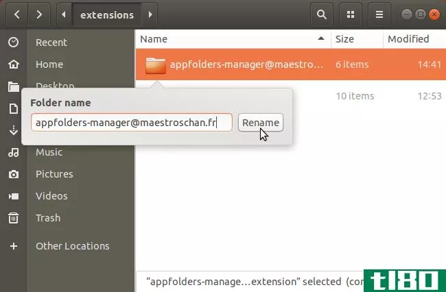 Rename extension folder to uuid in metadata.json file