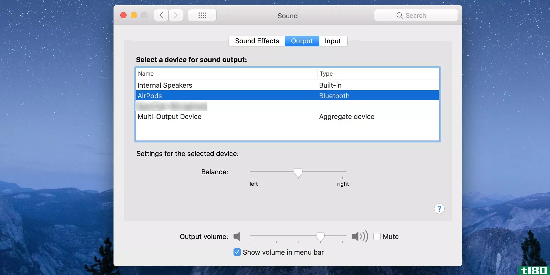 Adjust audio balance on a Mac