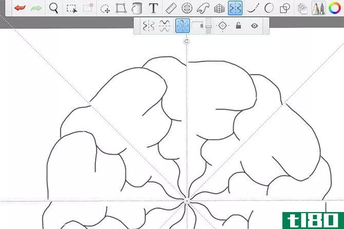 Autodesk SketchBook Symmetry tool