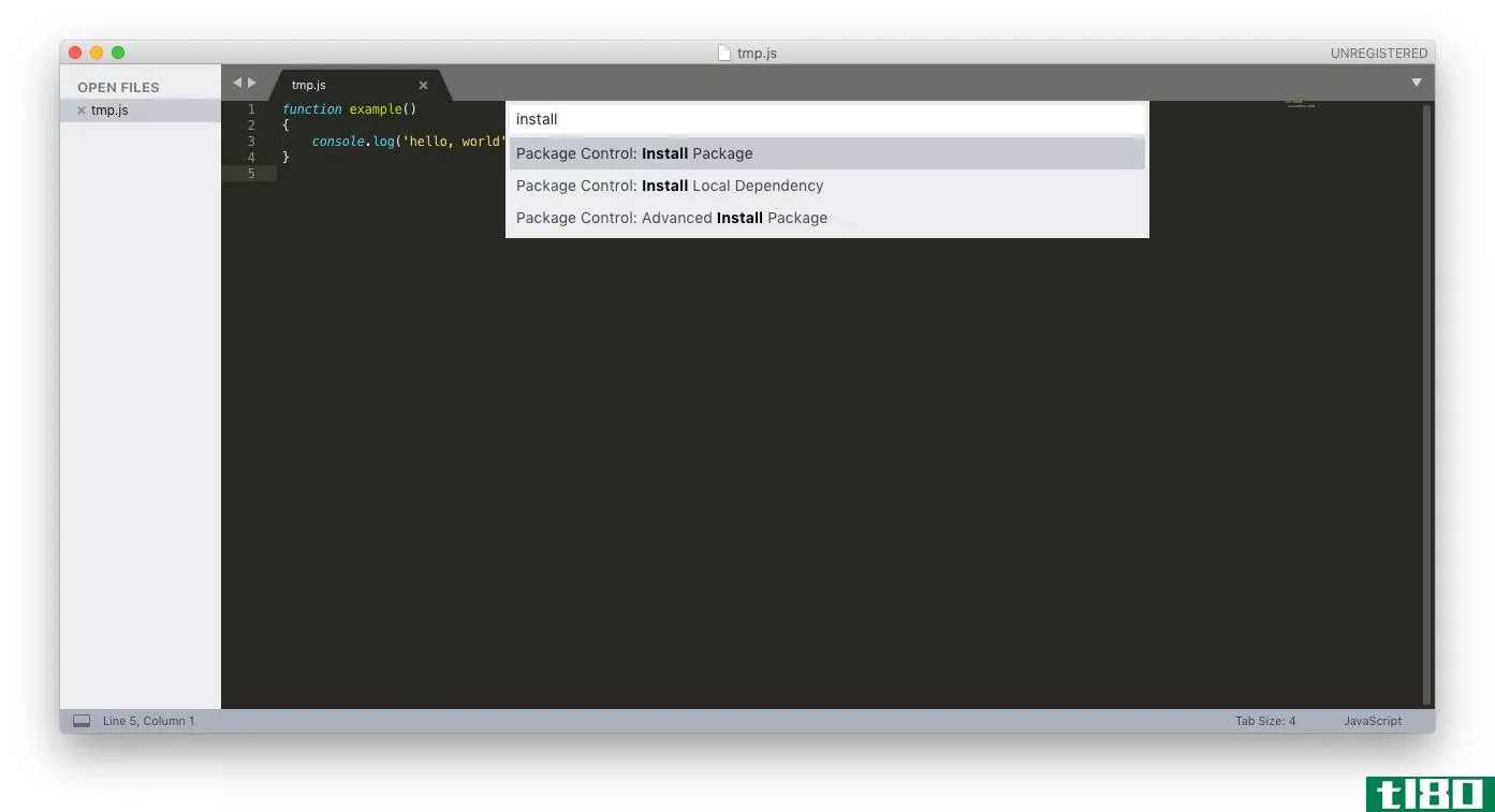 Screenshot showing how to install jsprettier in sublime text