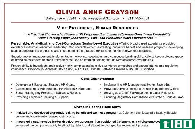 microsoft word resume templates - executive resume