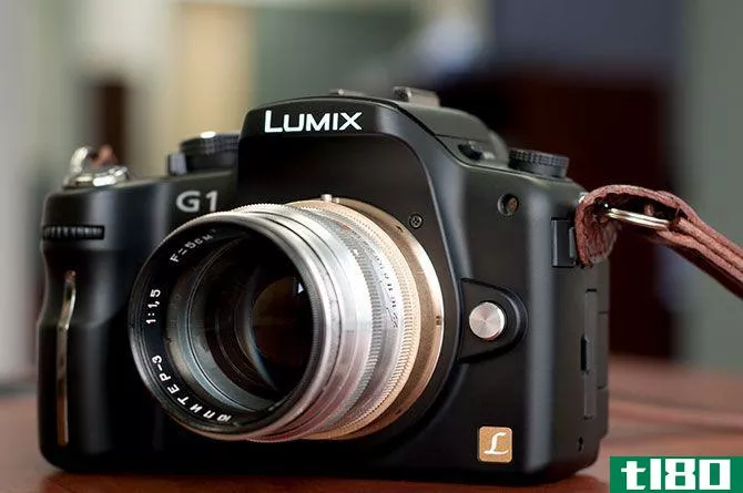 Adapted lens on Panasonic Lumix
