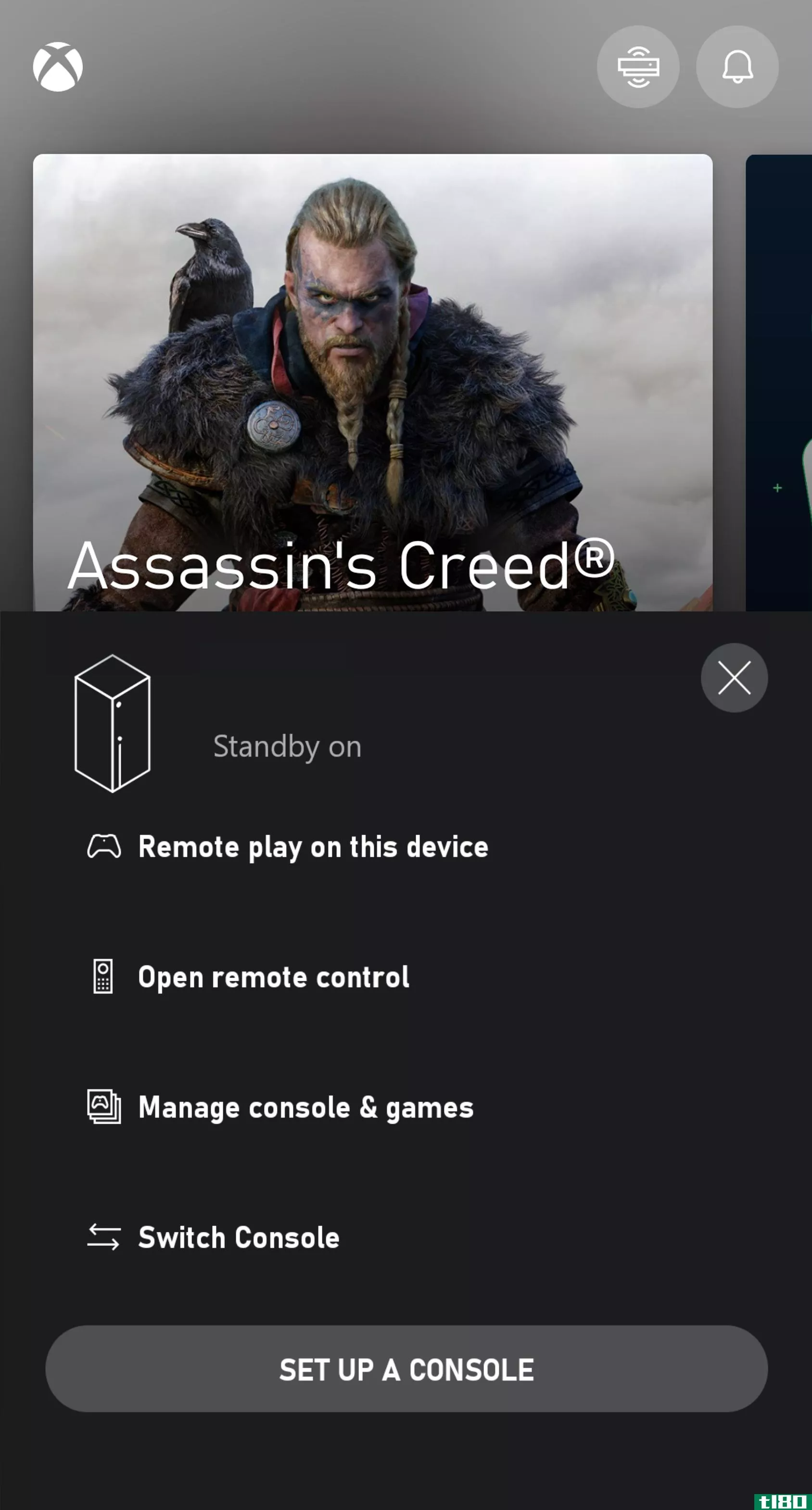 Xbox Remote Play using the app