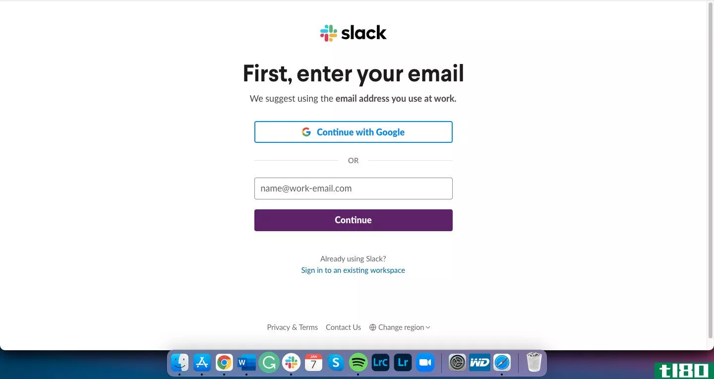 Create Slack Account