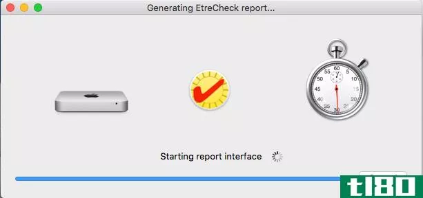 etrecheck generating report Mac