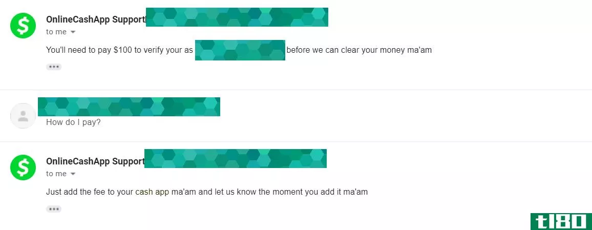 Cash App Email Scam