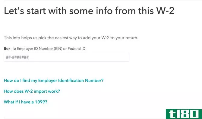 turbotax guide - TurboTax asks for information from W2